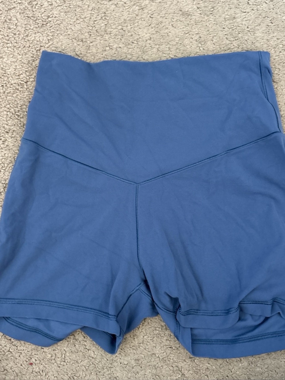 OFFLINE by Aerie High-Rise Shortie Shorts in Dusty Blue